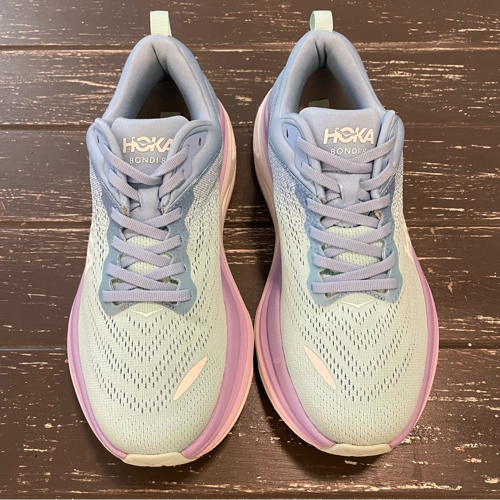 Hoka Bondi 8 blue and purple women’s size 9.5